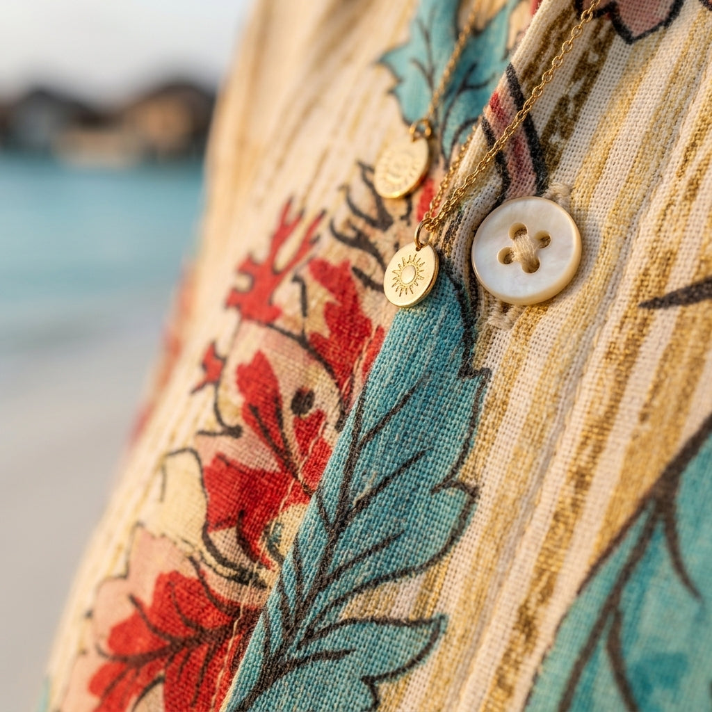 Floral Resort Shirt – Elegant Beach Cover-Up