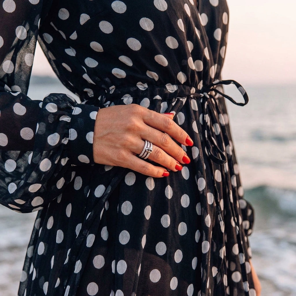 Polka Dot Beach Maxi Dress