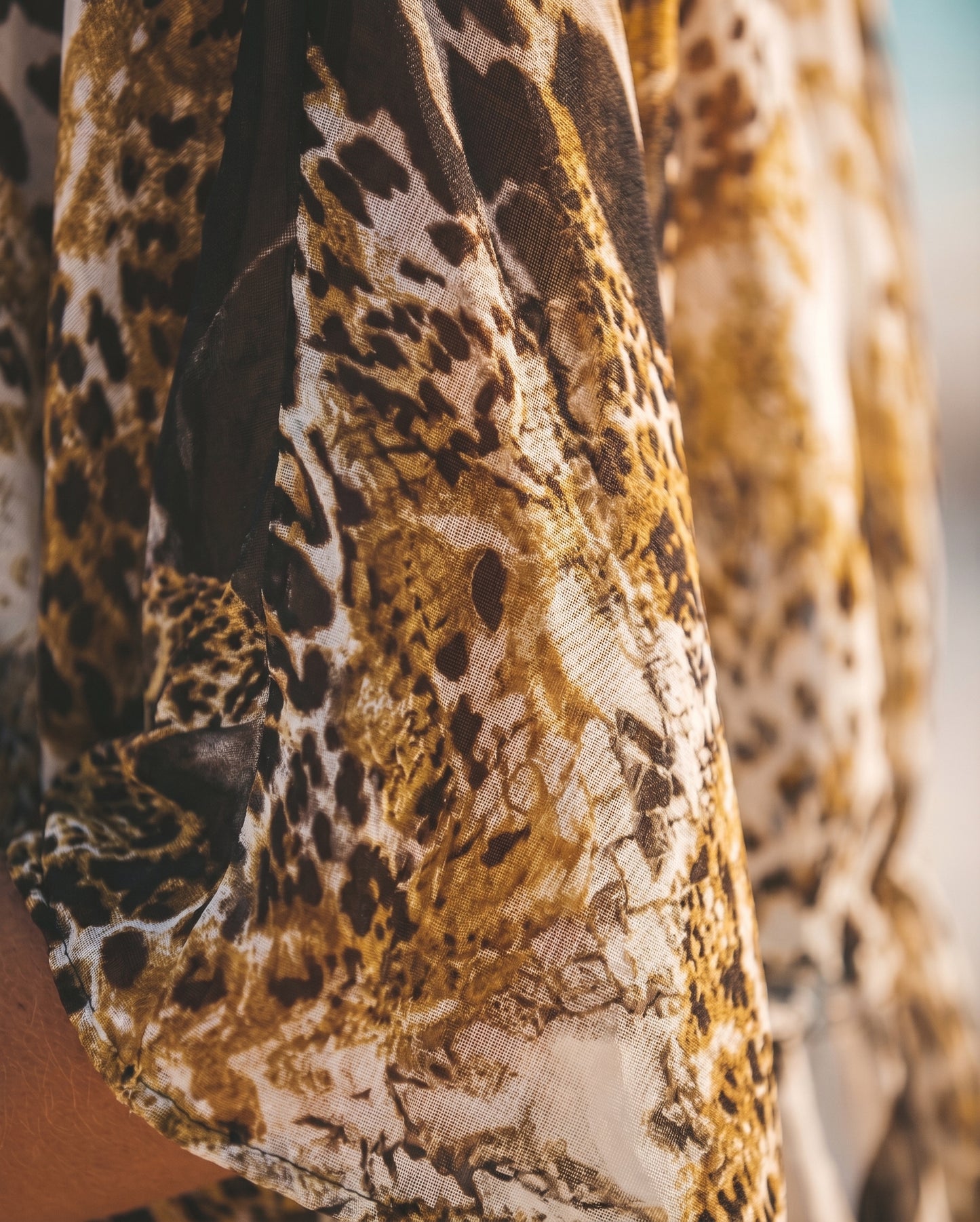 Wild Luxe Animal Print Kimono Cover-Up